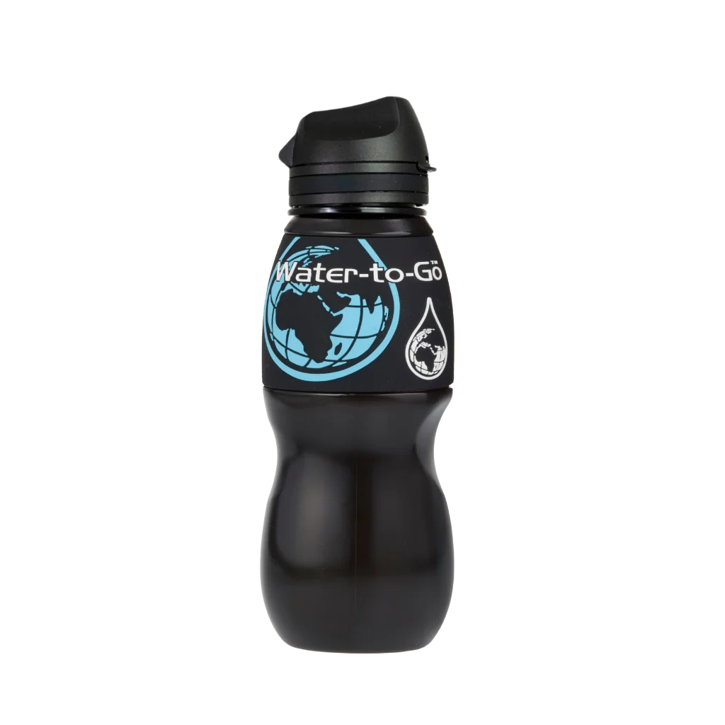 Water to Go Classic 75cl fles met filter; ideaal voor het filteren van water outdoor, in noodsituaties, op reis of thuis.