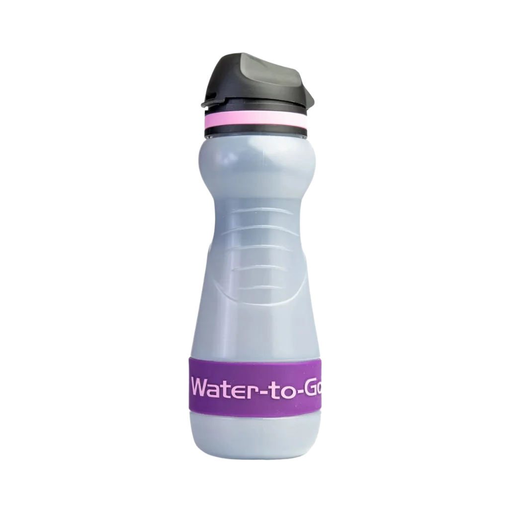 Waterfilter voor noodpakket en noodsituaties – Water-to-Go Eco-Active 55cl in acai