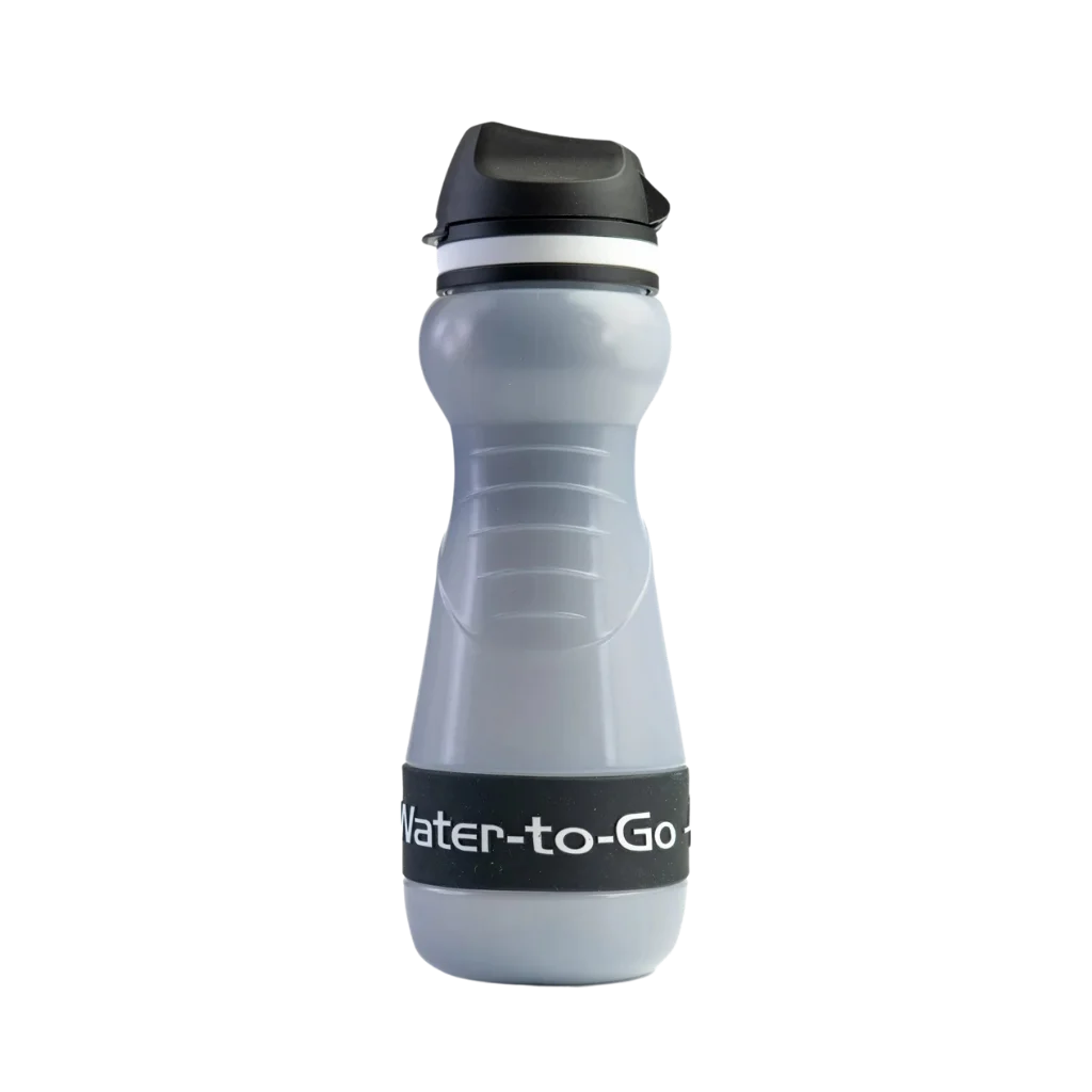 Waterfilter voor noodpakket en noodsituaties – Water-to-Go Eco-Active 55cl in zwart