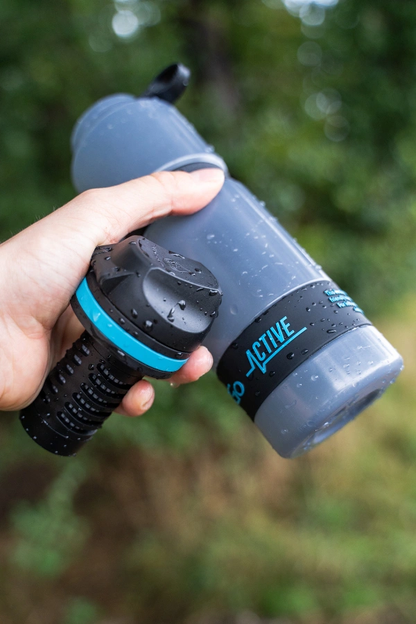 Waterfles met filter voor reizen van Water-to-Go met vervangbaar waterfilter