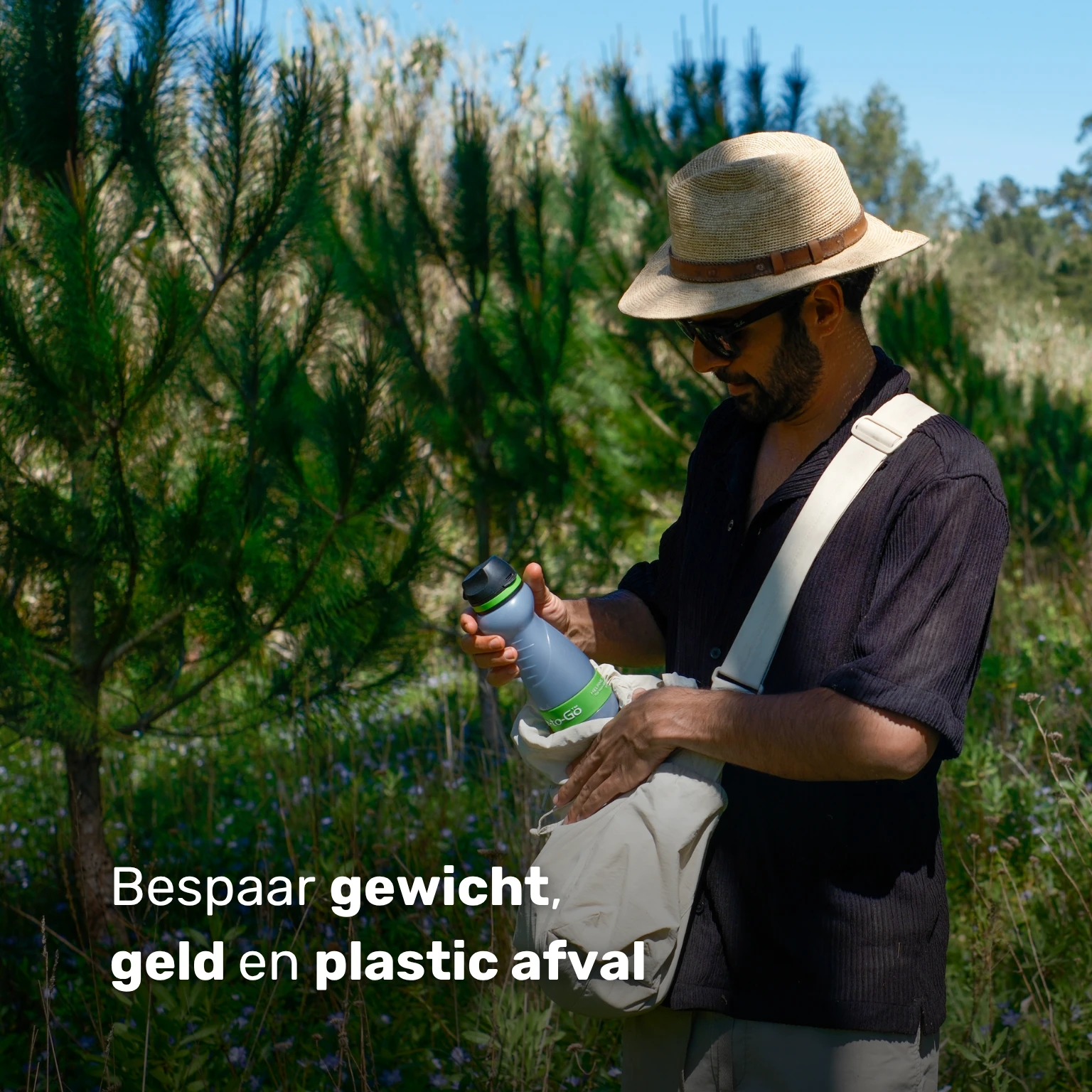 Waterfilter noodpakket – Water-to-Go Eco-Active 55cl fles bespaart gewicht, geld en plastic afval in noodsituaties en onderweg